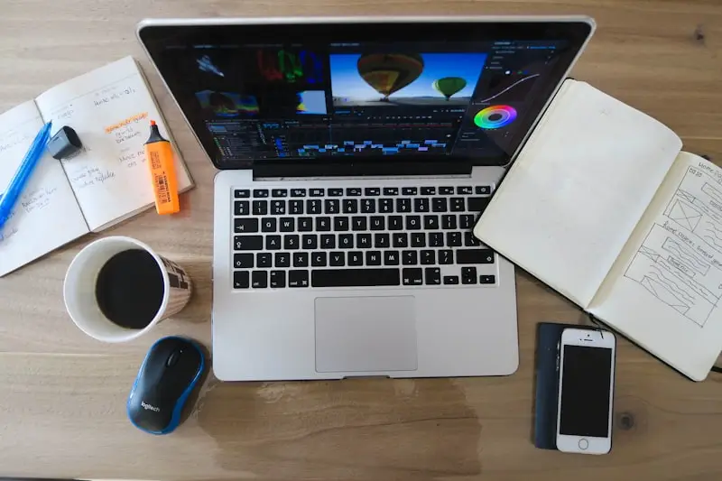 Creative design and content production workspace